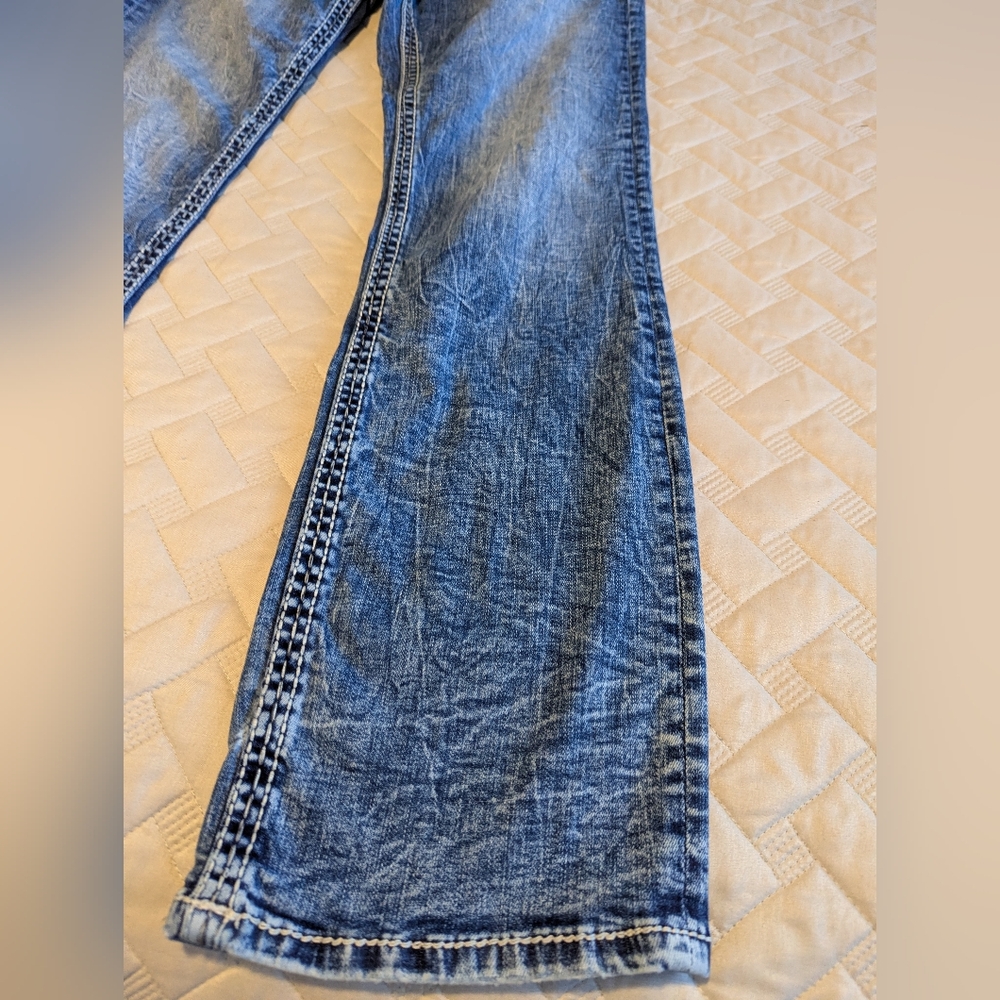 Salvage Supply Buckle Mayhem Boot Regular Fit Stretch Jean Sz. 29x32 - Picture 4 of 16